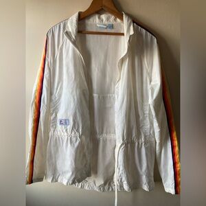 ALDI white Windbreaker